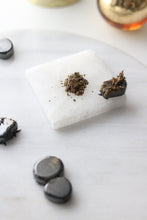 Load image into Gallery viewer, Magnetic Hematite Prosperity Kit with Gold &amp; Black Magnetic Sand
