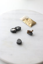 Load image into Gallery viewer, Magnetic Hematite Prosperity Kit with Gold &amp; Black Magnetic Sand
