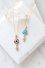 Load image into Gallery viewer, CROSS EYES CHARM NECKLACE
