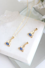 Load image into Gallery viewer, Sybil Evil Eye Charm Necklace
