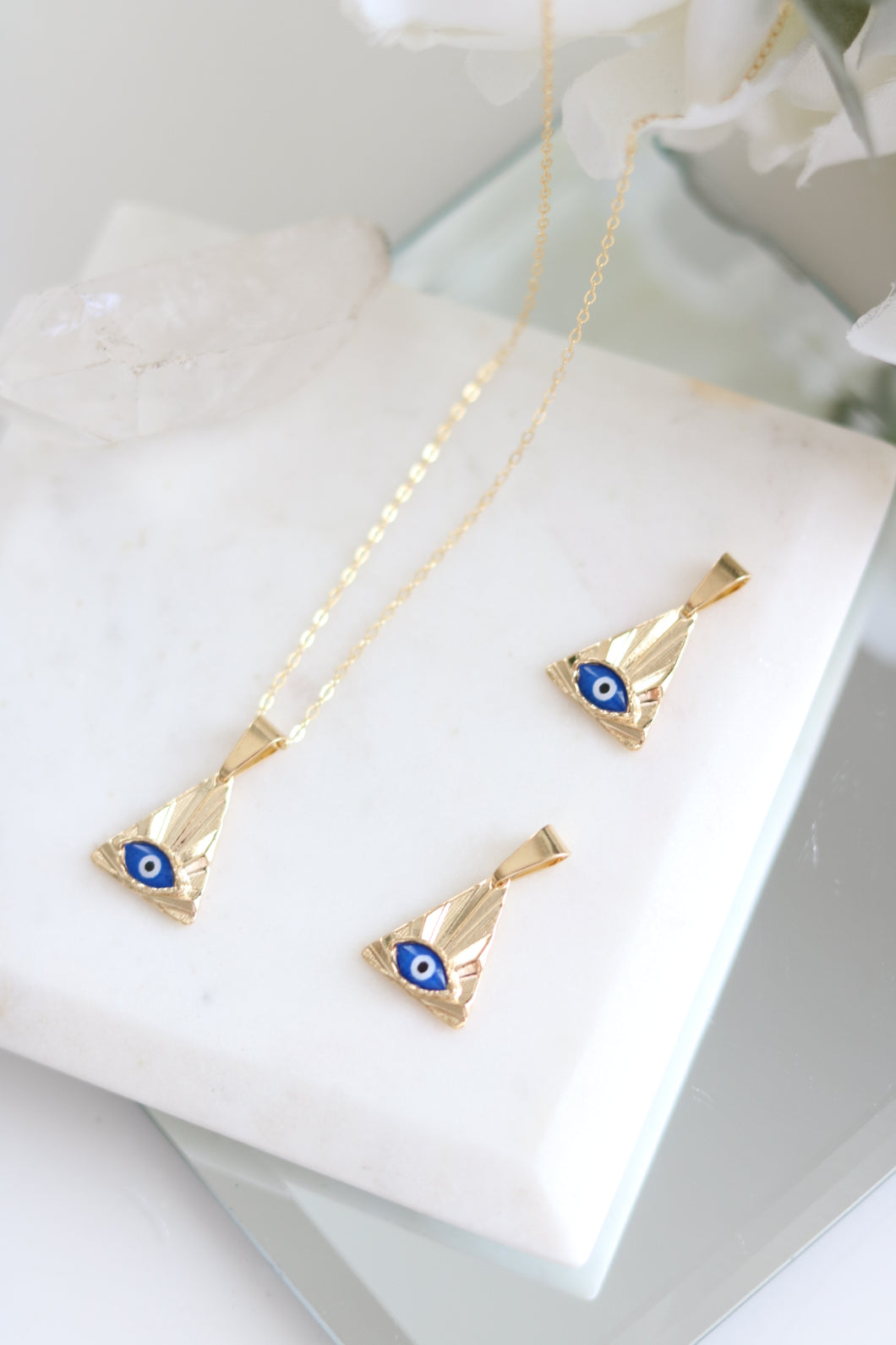 Sybil Evil Eye Charm Necklace